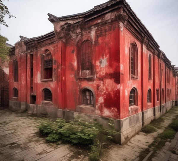 潜江市熊口供销合作社商贸大楼，岁月深处的红色地标与时代印记